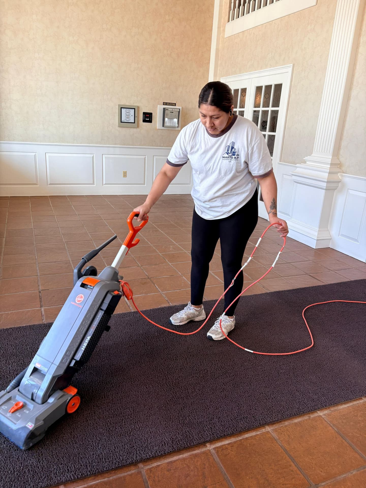MARTS-R.P Cleaning Solutions crew cleaning floors in Bristol, Connecticut
